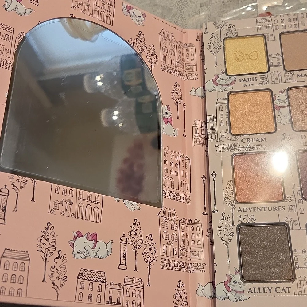 Nwt Disney Pink and Beige Kitten Eyeshadow Palette